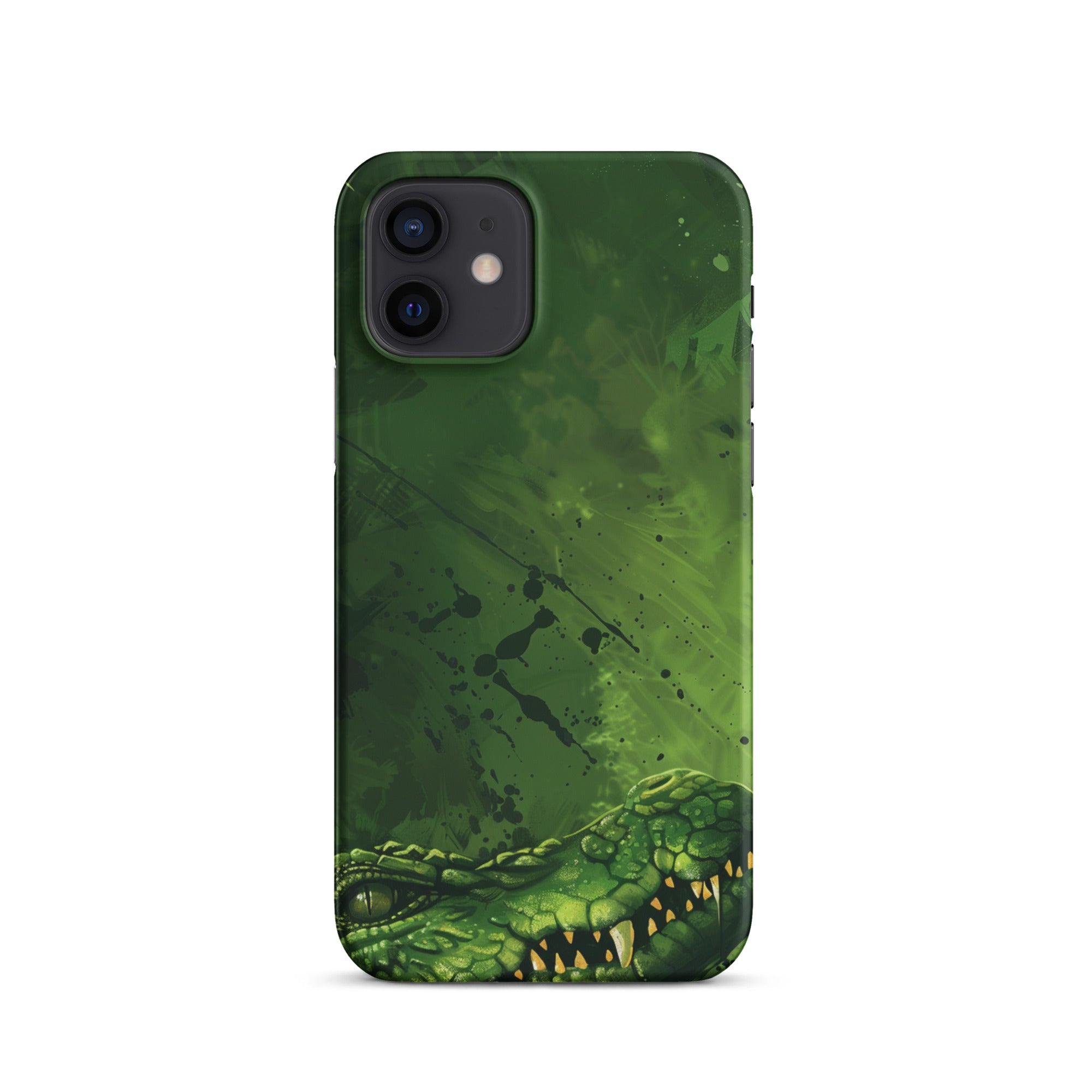 Premium Crocodile Art Snap Case for iPhone - Durable Protective Cover with Stylish Design - Perfect for Everyday Use, Travel & Outdoor Adventures