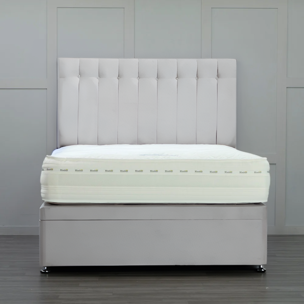 Side Opening Ottoman Bed Base with Storage - Queen Size Platform Bed Frame for Small Spaces - Perfect for Bedroom, Guest Room & Studio Apartments