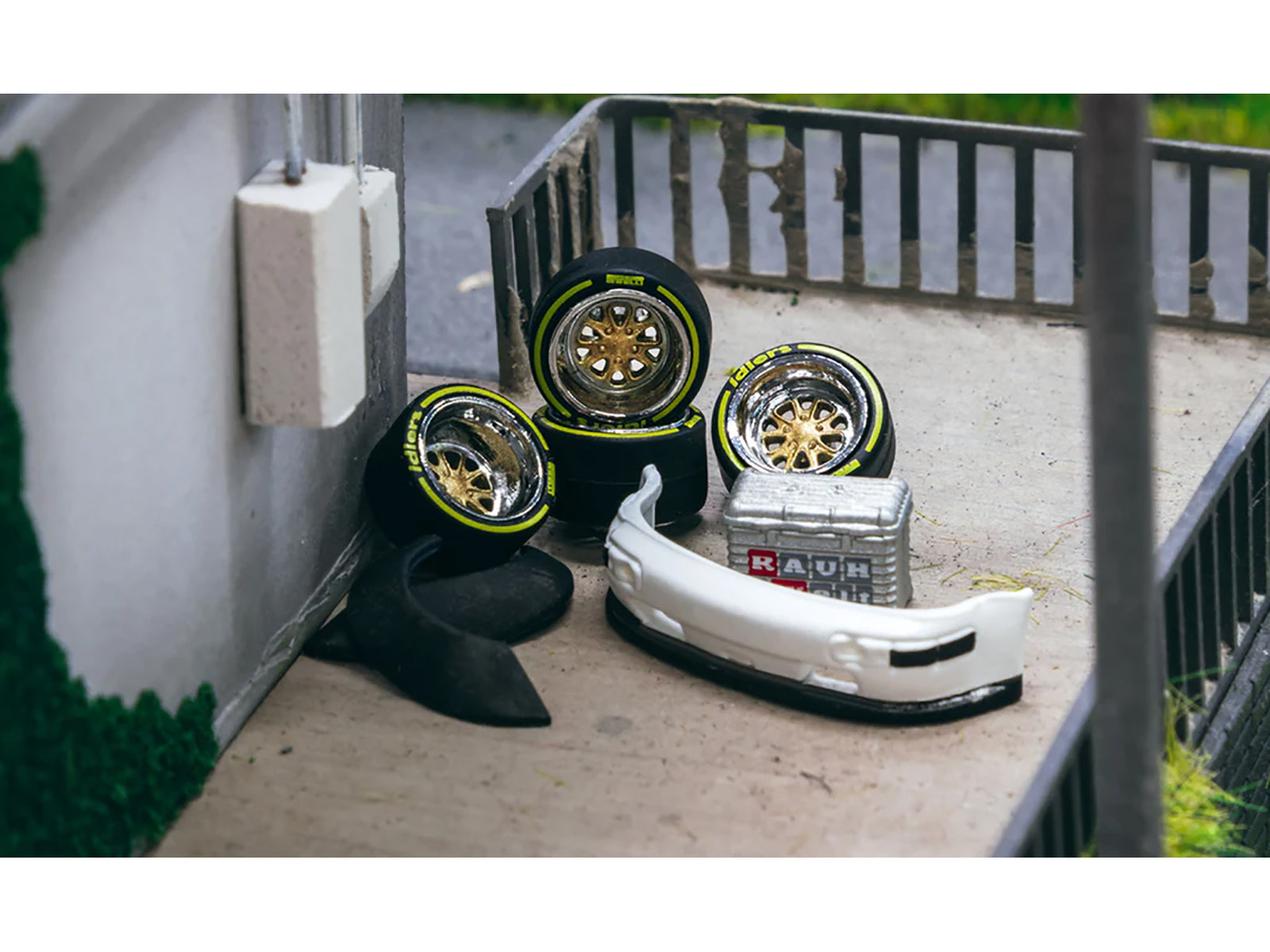 Fifteen52 Outlaw 001 Wheels & Parts for RWB 1/64 Scale Model Cars by Tarmac Works - Perfect for Diecast Collectors & Custom Builds