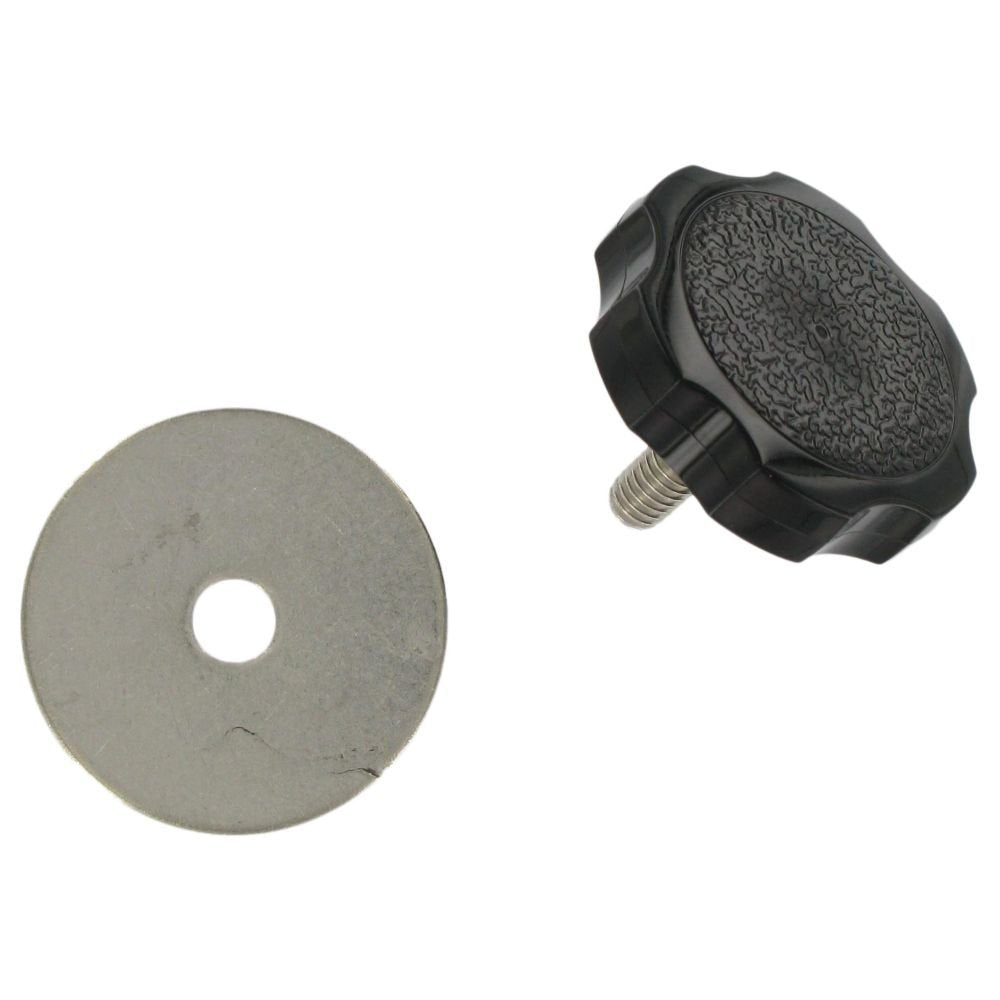 Fetco Faucet Guard Knob with Washer (1000.00010.00) - Durable Replacement Part for Commercial Faucets - Perfect for Restaurants, Kitchens & Bathrooms