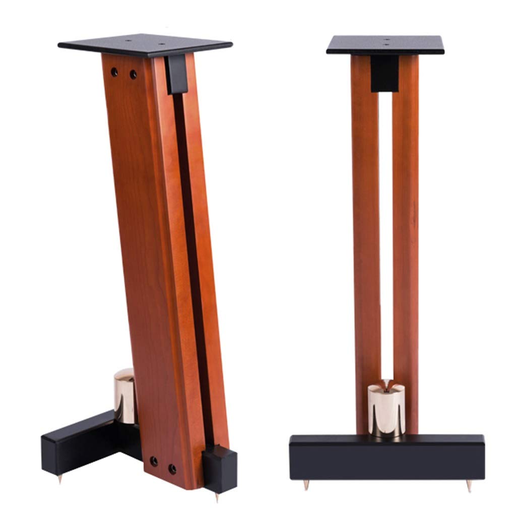 Premium Speaker Stands for Monitor, TV & HiFi - Heavy Duty Floor Surround Stands (Pair, Brown, 26x29x65cm) - Perfect for Home Theater, Studio & Gaming Setup