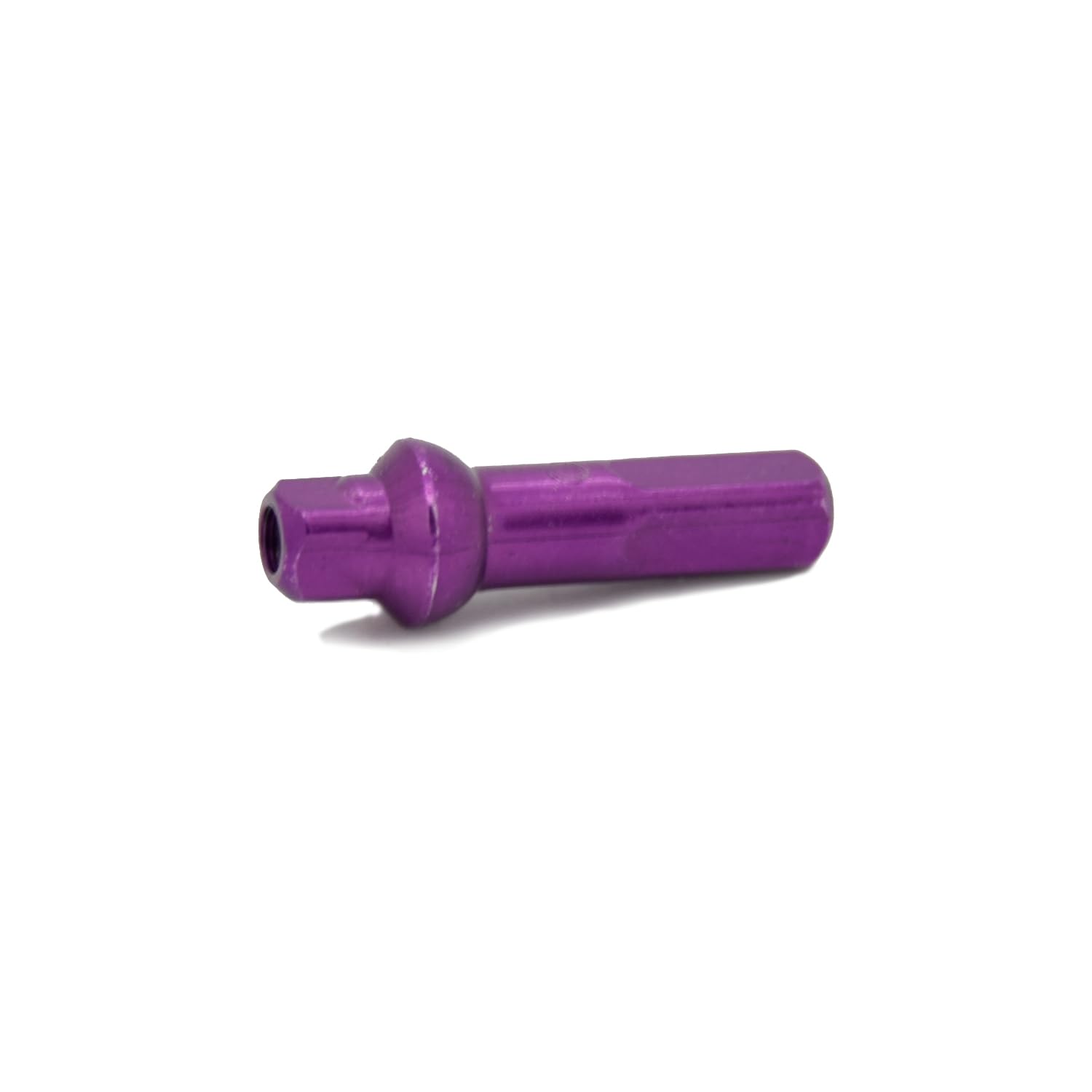 100-Pack Purple 18mm Double Square Aluminum Nipples for Plumbing, DIY Projects & Home Repairs - Durable Pipe Fittings for Water Supply & Gas Lines