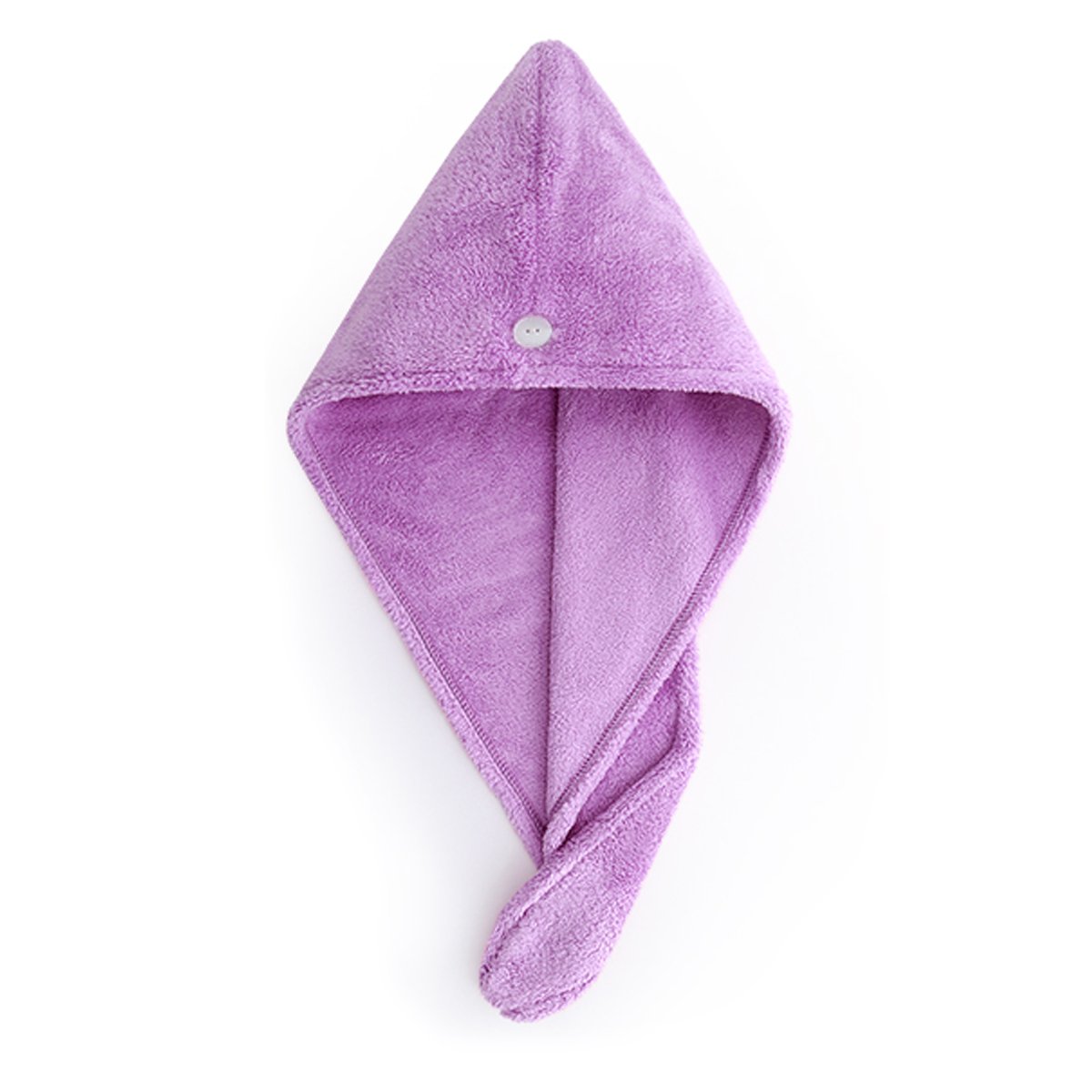 Super Absorbent Microfiber Hair Turban Towel Wrap for Women & Men - Quick Dry Hair Towel for Long & Short Hair - Reduce Drying Time (Purple) - Perfect for Salon, Spa, Gym & Home Use