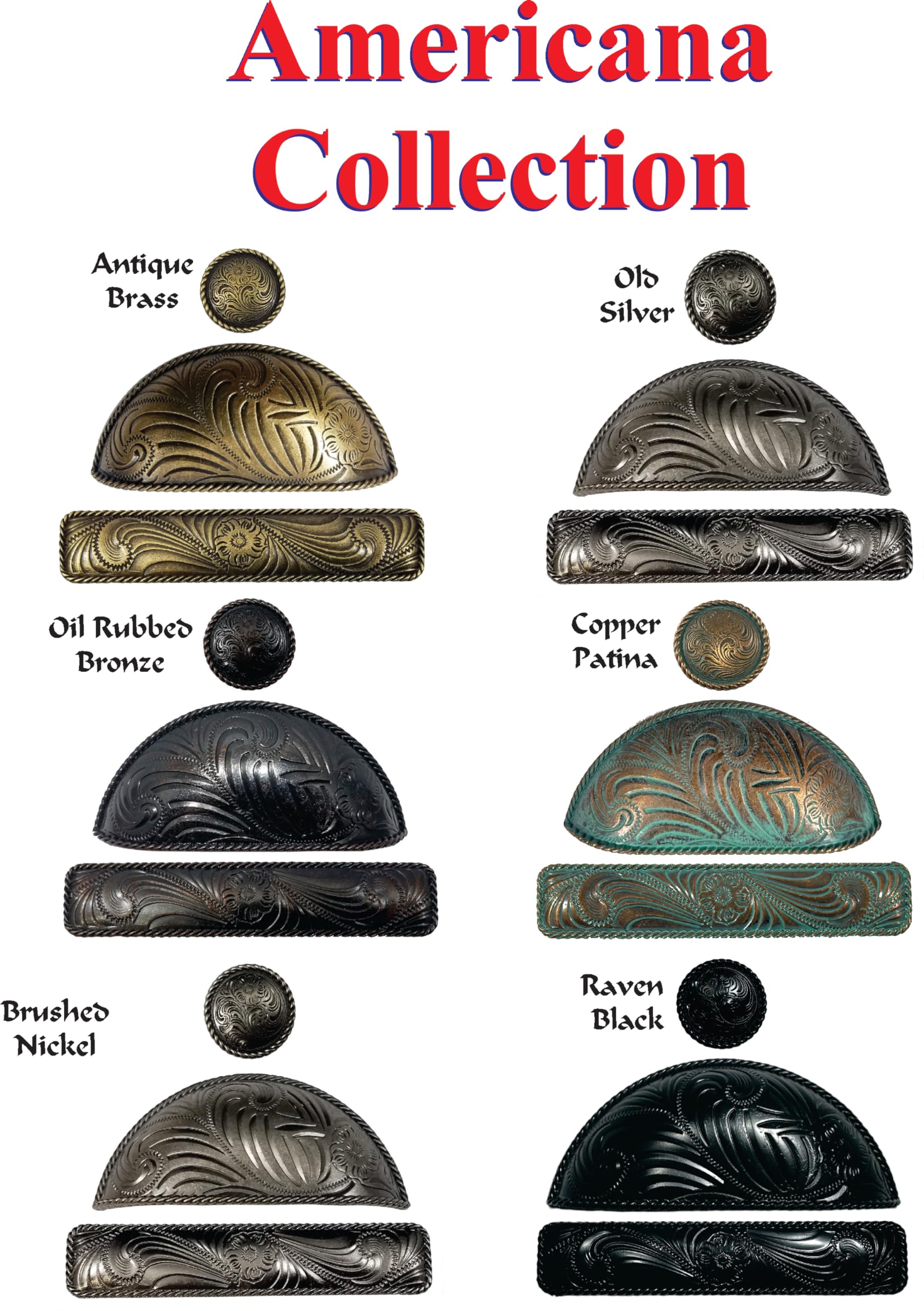 24 Pack Classic Americana Antique Brass Drawer Knobs - Vintage Cabinet Hardware for Dressers, Kitchen Cabinets & Furniture Restoration