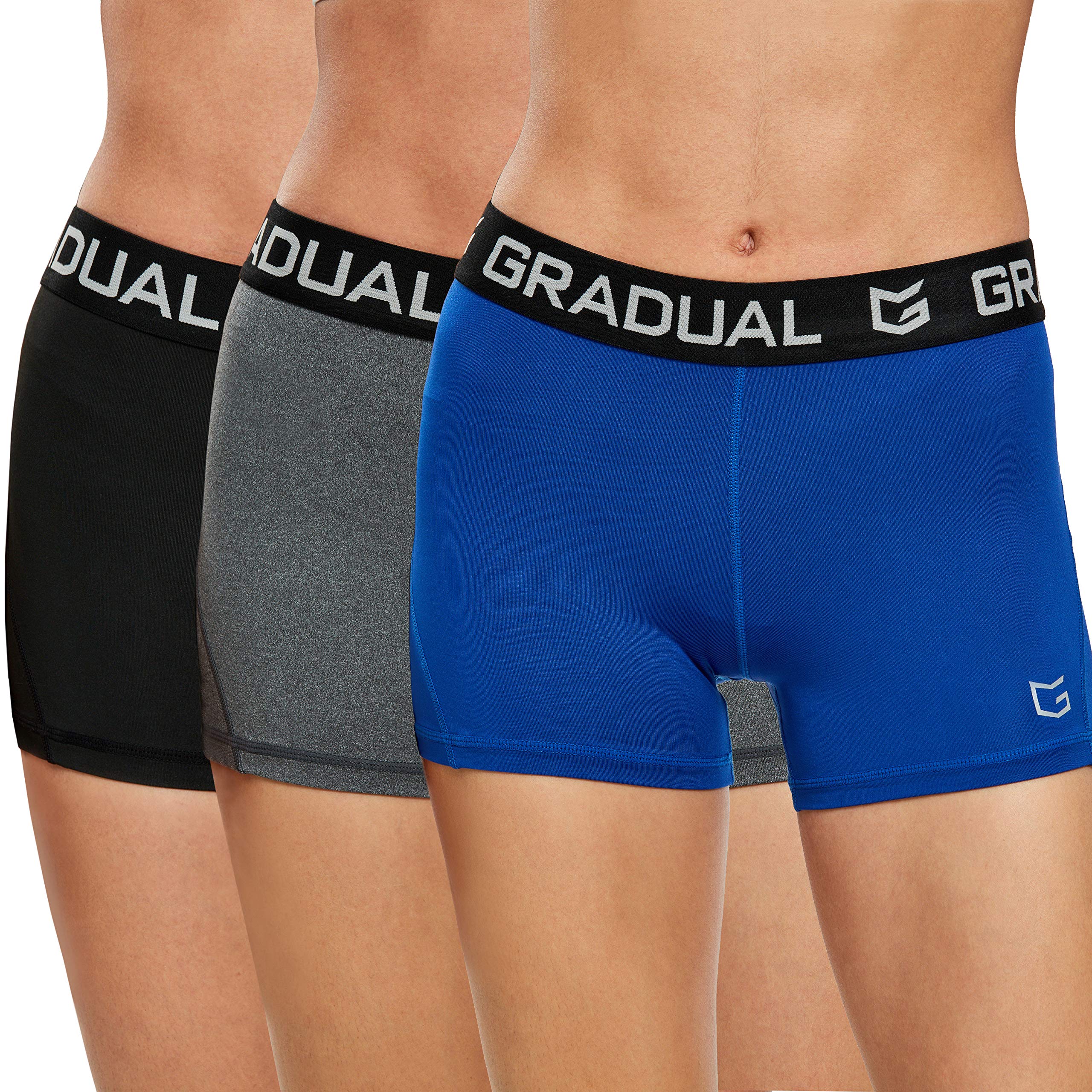 Best Women's Spandex Compression Volleyball Shorts - 3