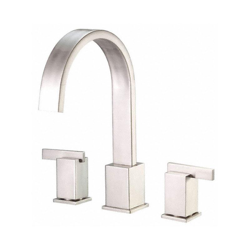 Danze Sirius Brushed Nickel Modern Widespread Roman Tub Filler Faucet with Rough-in Valve - Luxury Bathroom Upgrade for Spa-Like Experience
