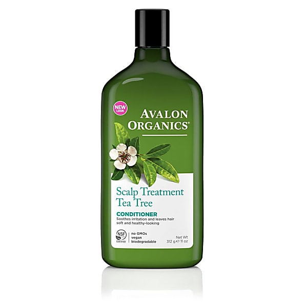 Avalon Organics Tea Tree Scalp Treatment Conditioner for Dry, Itchy Scalp - Soothes & Hydrates Hair - Ideal for Daily Use & Sensitive Scalp Care