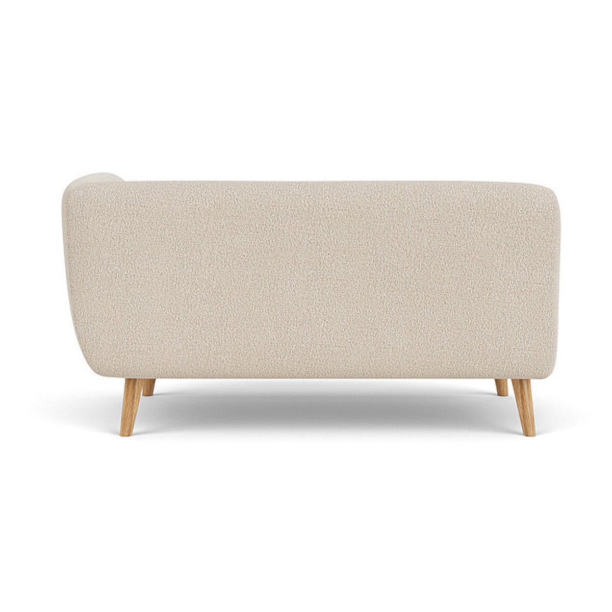 Alfred Boucle Right 2 Seater Modular Sofa - Modern Comfortable Sectional Couch for Living Room, Lounge & Small Spaces