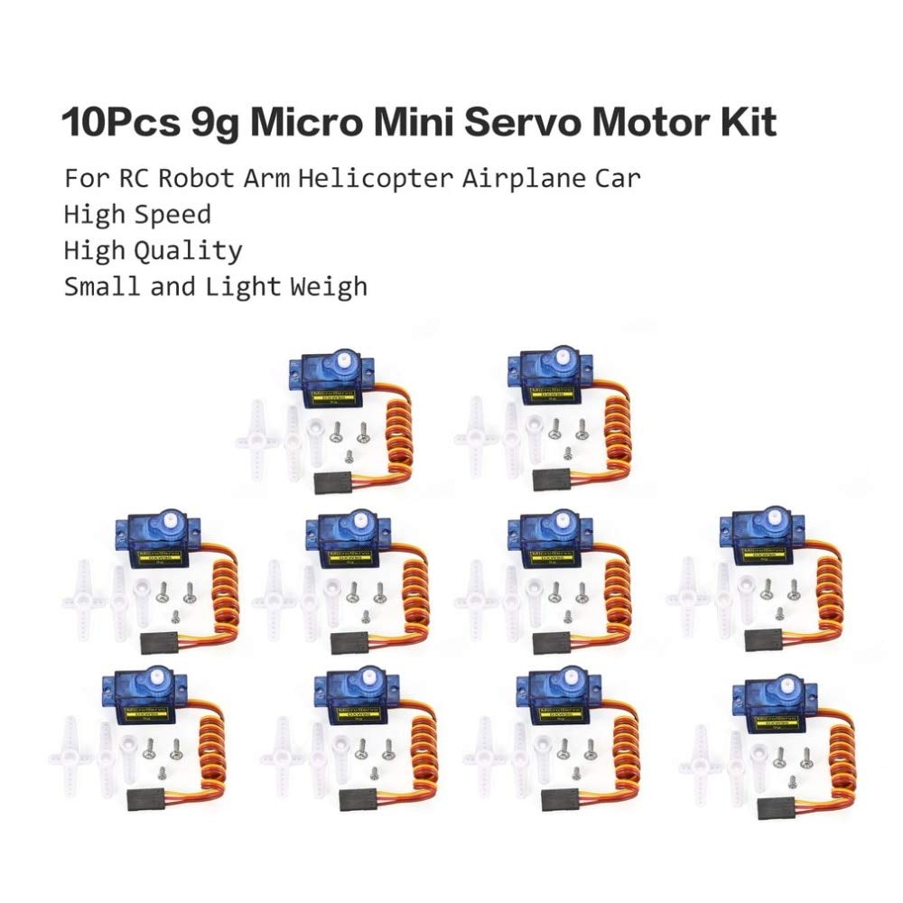 5/10Pcs 9g Micro Mini Servo Motor Horns for SG90 RC Robot Arm Helicopter Airplane Car Boat - Spare Parts & Accessories (10pcs) - Perfect for DIY Robotics, RC Models, and Drone Repair Projects