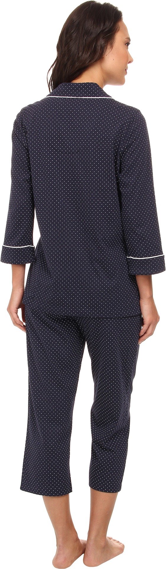 Lauren Ralph Lauren Essentials Bingham Knits Capri Pajama Set - Women's Comfortable Sleepwear for Lounge & Relaxation at Home