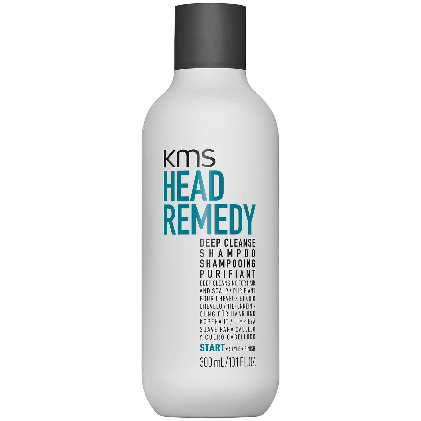 KMS Head Remedy Deep Cleanse Shampoo 300ml - Purifying Shampoo for Oily Scalp & Hair - Salon Quality Clarifying Treatment for Buildup Removal - Perfect for Pre-Styling & Post-Workout Cleansing