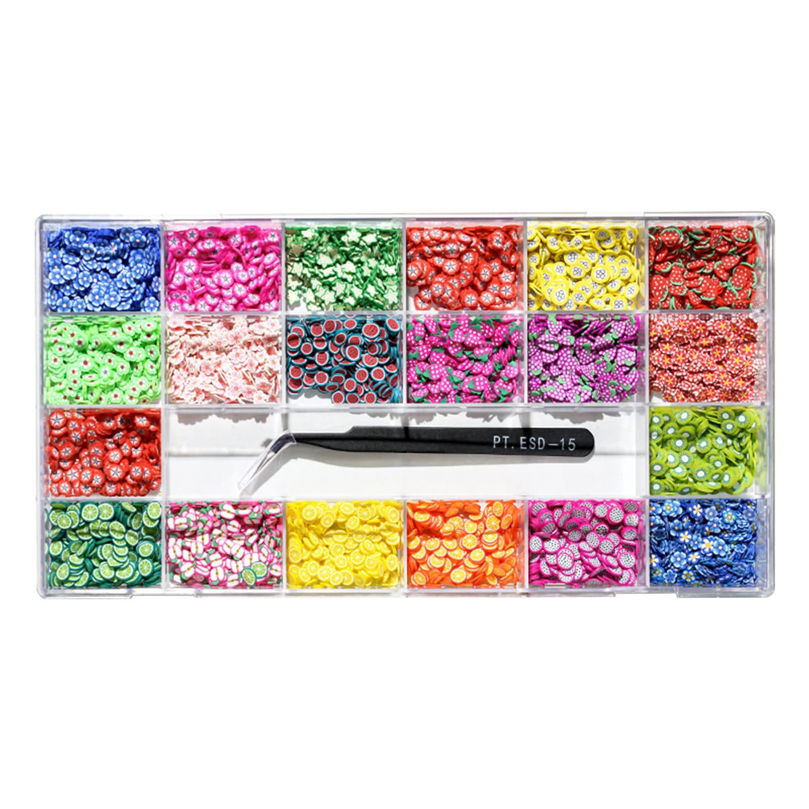 20 Styles DIY 3D Polymer Fruit Slices for Nail Art, Resin Jewelry Making, and Phone Decorations – Perfect for Nail Designs, Resin Crafts, and DIY Accessories
