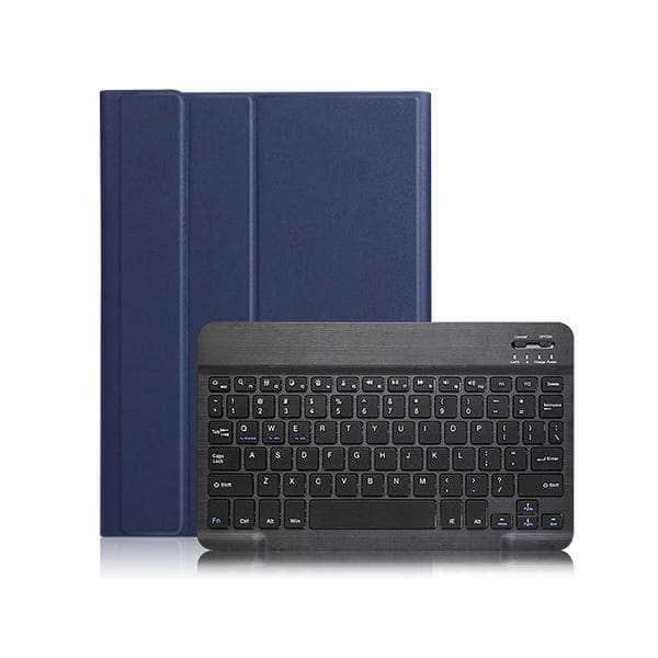 iPad 10.2 2019/2020 (7th & 8th Gen) Premium PU Leather Keyboard Case with Wireless Bluetooth & Apple Pencil Holder - Perfect for Work, Study & Travel
