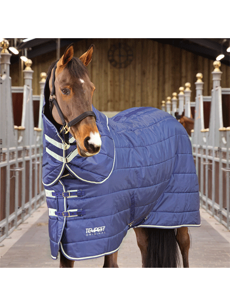 Shires Tempest Original 200g Stable Rug & Neck Set - Heavy Duty Horse Blanket for Winter Protection - Ideal for Cold Weather Riding and Stable Use