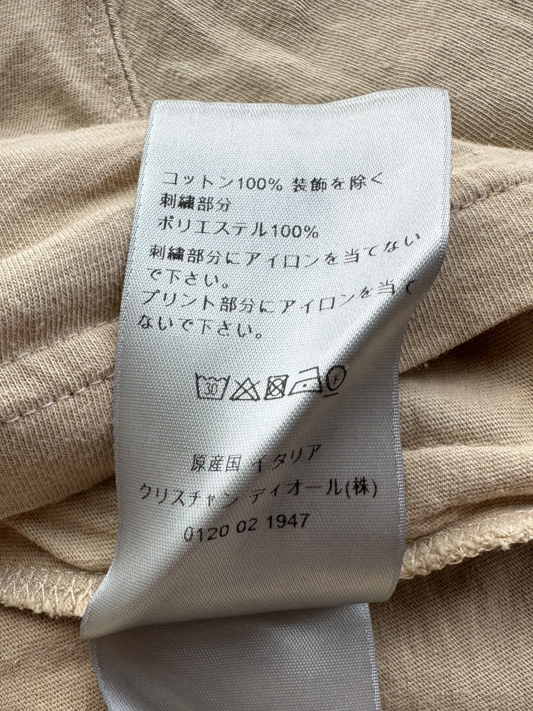 Dior Jack Kerouac Yellowstone T-Shirt with D Logo - Classic Tan Cotton Tee for Men | Casual Wear, Street Style & Fashion Outfits