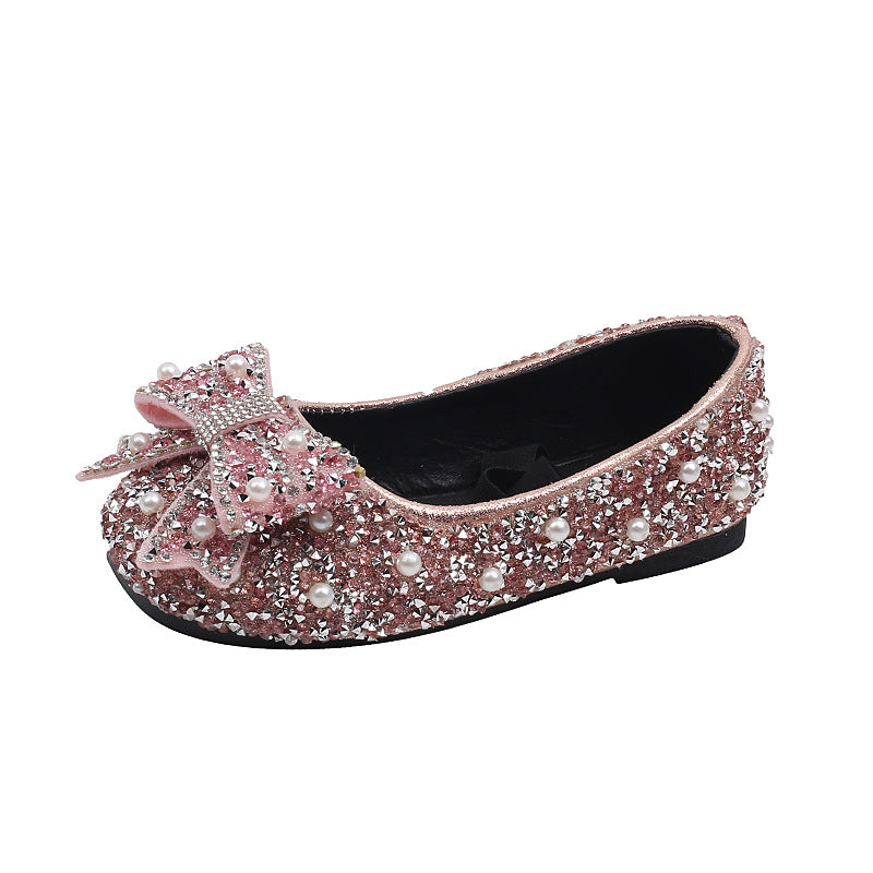 2024 New Summer Bow Princess Shoes for Girls - Elegant & Comfortable Kids Dress Shoes for Weddings, Parties & Special Occasions
