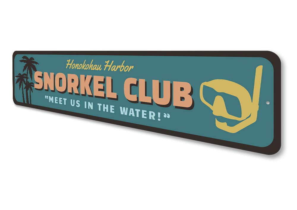 Snorkel Club Aluminum Sign - 4
