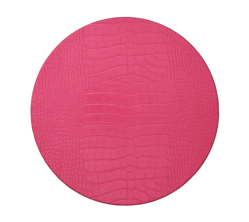 Vibrant Crocodile Print Placemats Set of 4 - Waterproof & Heat Resistant Dining Table Mats for Everyday Use, Dinner Parties & Home Decor