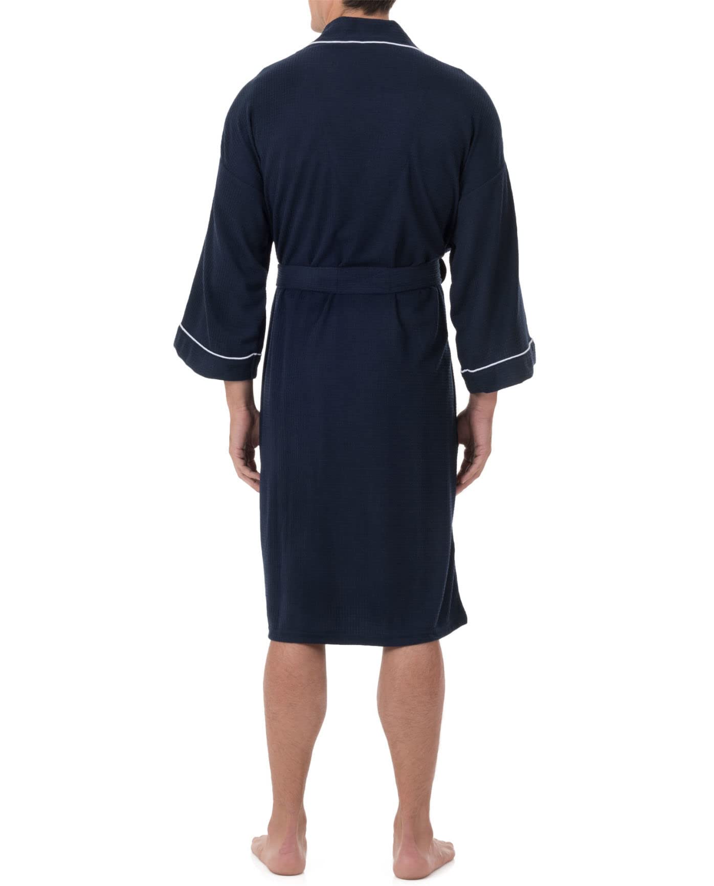 Fruit of the Loom Men's Waffle Knit Robe - Soft Cotton Bathrobe for Men - Perfect for Lounging, Spa & Relaxation at Home
