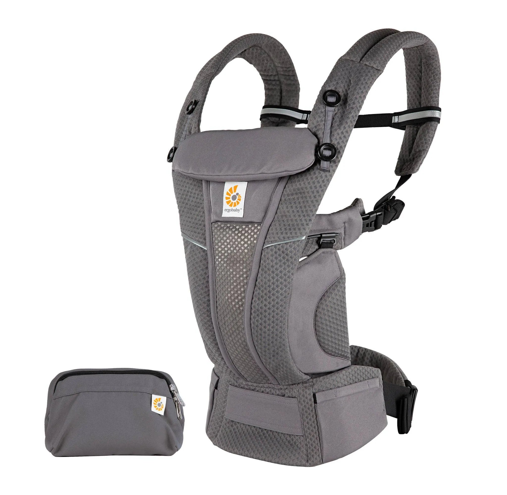 Omni Breeze All-Position Mesh Baby Carrier - Lightweight & Breathable for Newborn to Toddler - Graphite Grey - Perfect for Hiking, Travel & Everyday Use