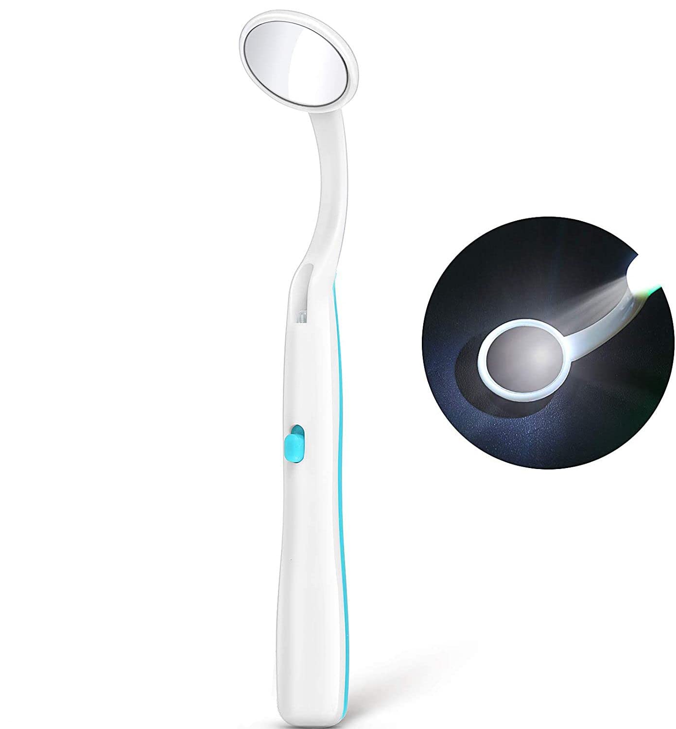 LED Dental Mirror with Light - Anti-Fog Mouth Inspection Mirror for Dentists & Home Use - Perfect for Teeth Cleaning, Oral Exams & DIY Dental Care