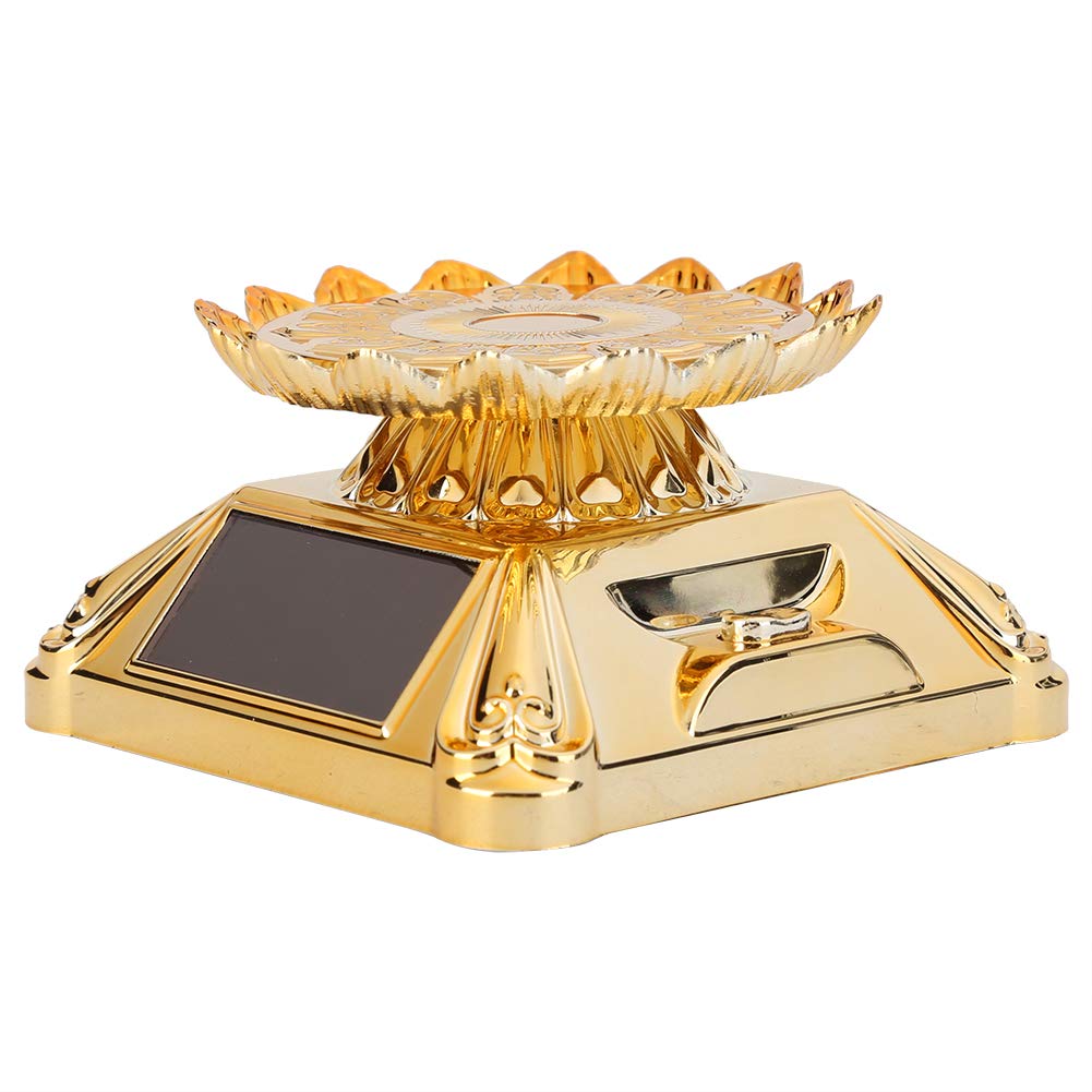 360° Rotating Solar-Powered Jewelry Display Stand - Electric LED Jewelry Tray for Necklaces, Rings & Earrings - Perfect for Home, Office & Retail Store Displays
