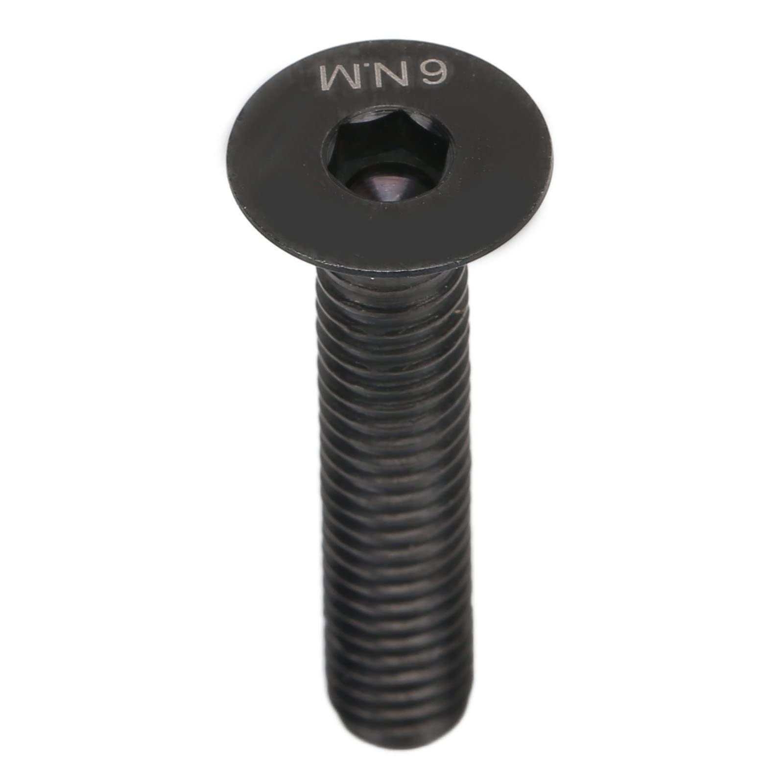 M6x30mm Waterproof Alloy Bicycle Headset Stem Top Fixing Bolt - Black Bike Repair Part for Mountain & Road Bikes - Perfect for Headset Maintenance and Cycling Gear Upgrades