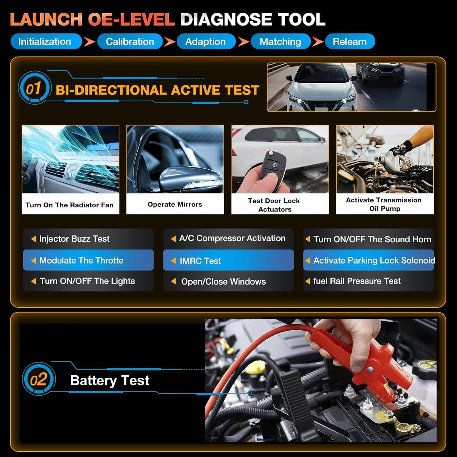 LAUNCH X431 Creader Elite Bi-Directional OBD2 Scanner for Nissan & Infiniti - Full System Diagnostic Tool with Code Reader (Compatible with GTR, Dongfeng, Venucia) - Professional Car Repair & Maintenance Scanner for Mechanics & DIY Auto Enthusiasts