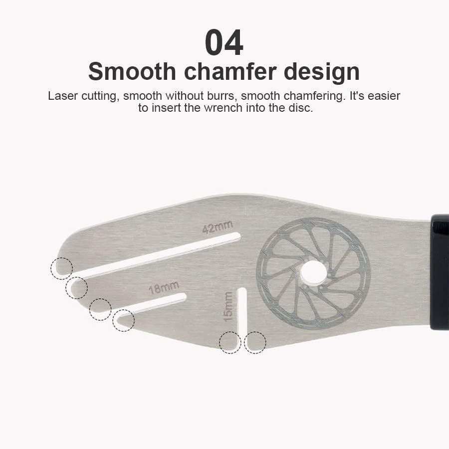 MTB Bike Disc Brake Rotor Alignment Tool - Stainless Steel Bicycle Brake Wrench & Adjuster for Flattening & Correction - Perfect for Mountain Bike Brake Repair & Maintenance at Home or Trailside
