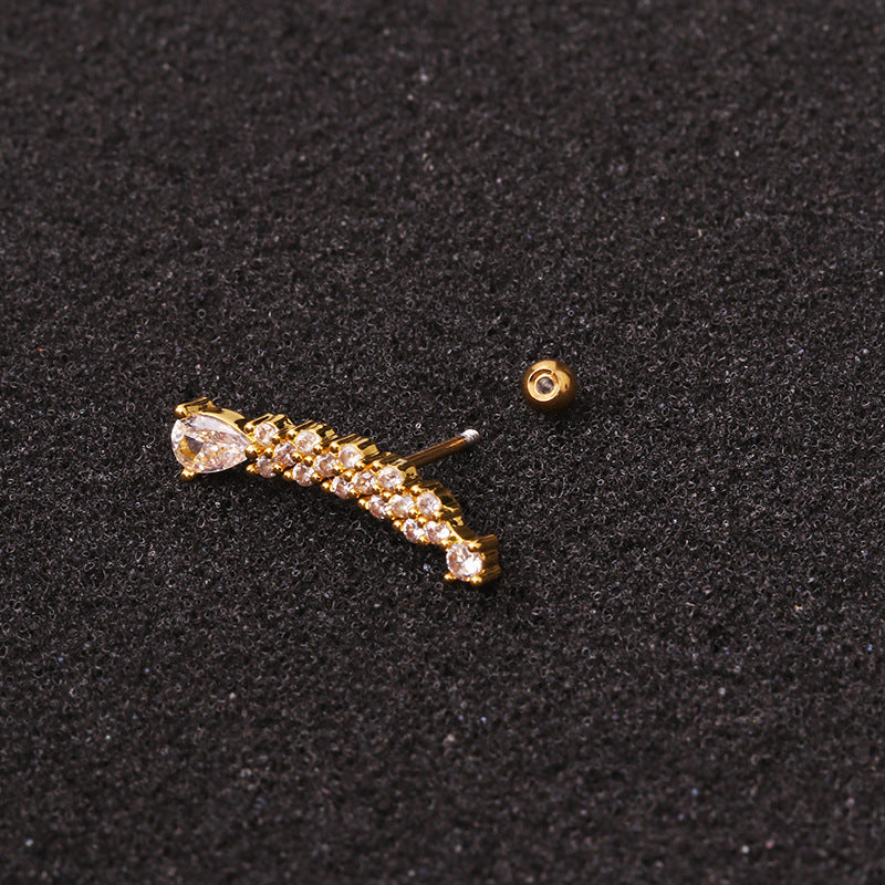 20G Cartilage Stud Earrings for Women - Minimalist Dainty Gold Earrings for Daily Wear | Perfect for Work, Date Night & Casual Outfits
