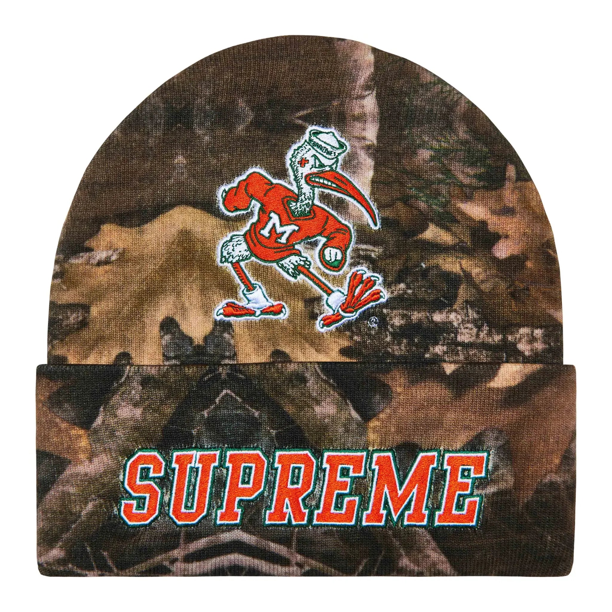 Supreme x Mitchell & Ness NCAA TrueTimber Kanati Camo Beanie Hat - Warm Winter Skull Cap for Men & Women - Perfect for Outdoor Sports, Hunting and Cold Weather Activities