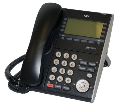 NEC DT710 IP Phone - 8 Button Desiless Display, Black (ITL-8LDE-1/BK) for Office & Business VoIP Communication Systems
