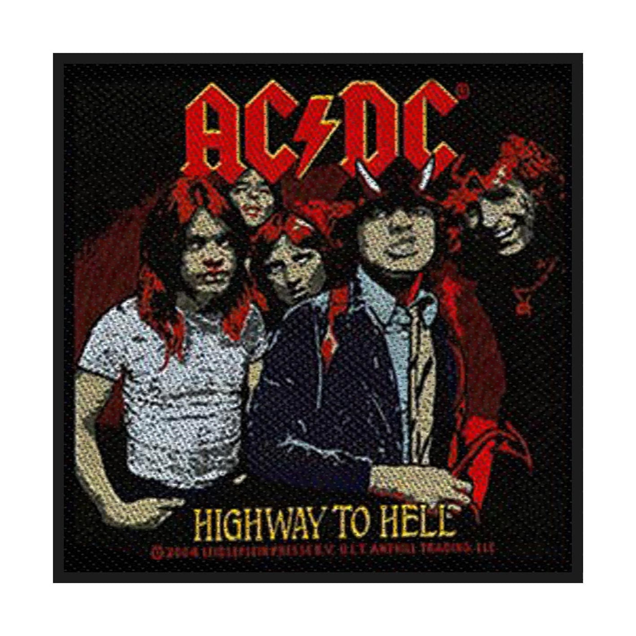 AC/DC Sew On Iron-On Patch - Highway to Hell Rock Band Logo - DIY Embroidered Badge for Jackets, Backpacks & Denim - Perfect for Rock Fans & Bikers