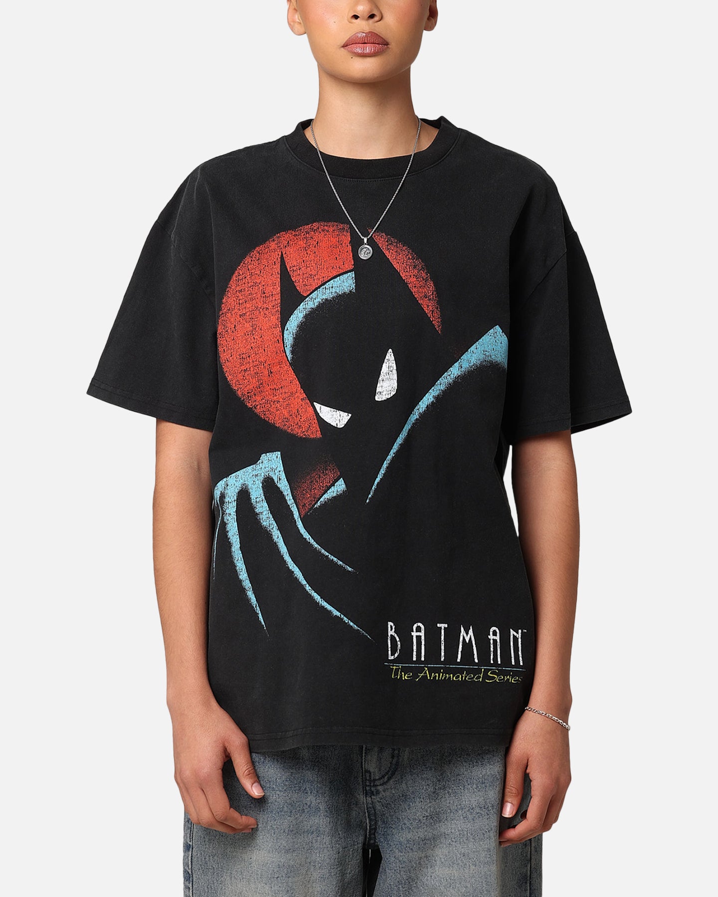 Vintage 1993 Batman Heavy Cotton T-Shirt - DC Comics Graphic Tee for Men - Retro Black Superhero Shirt for Casual Wear & Collectors