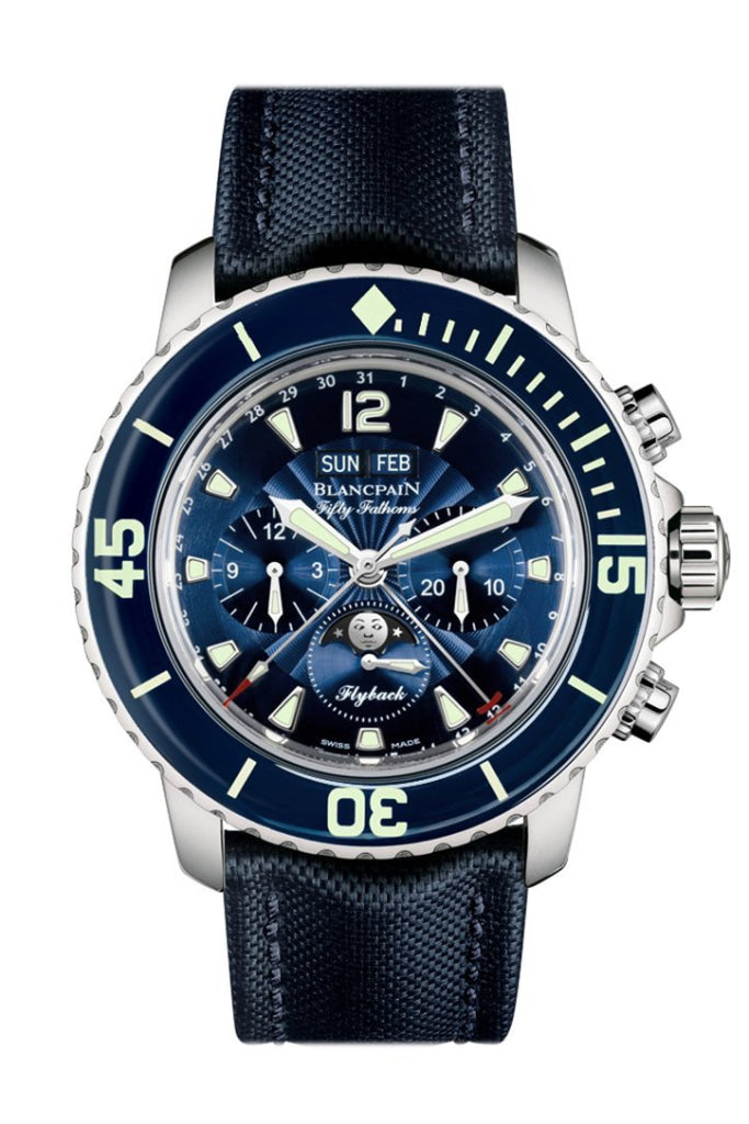 Blancpain Fifty Fathoms Chronograph Automatic Men's Watch 5066F-1140-52B - Luxury Dive Watch for Professional Scuba Diving & Formal Occasions