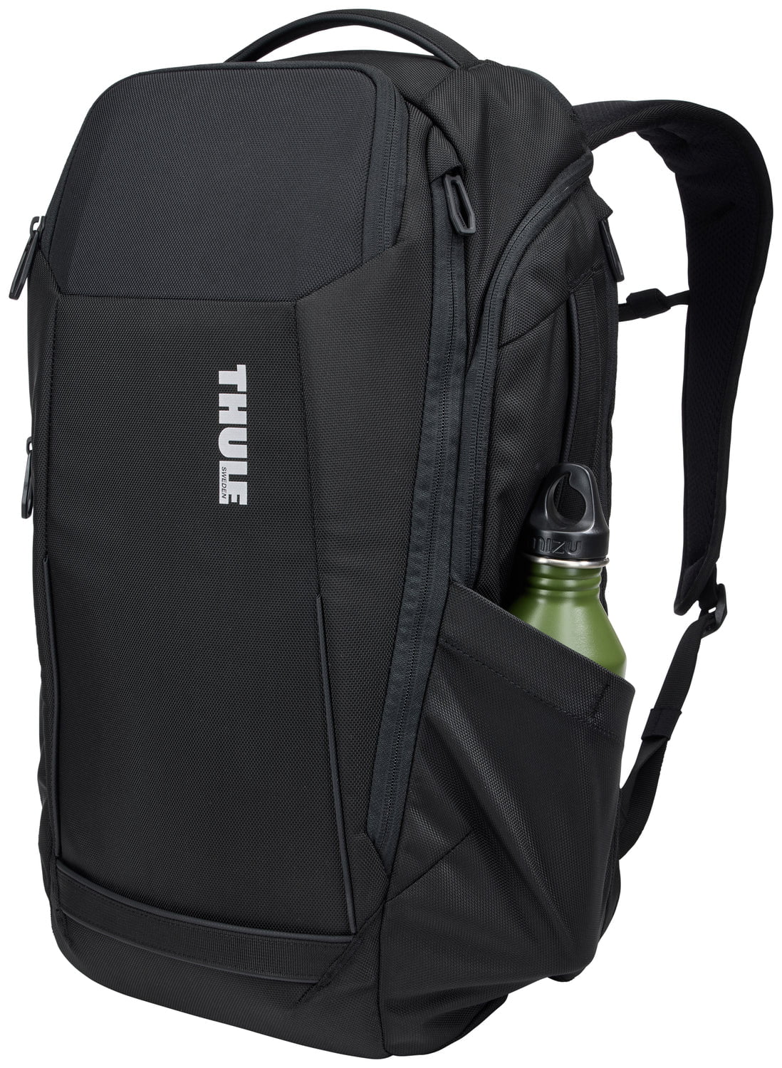 Thule Accent 28L Backpack - Lightweight & Durable Daypack for Travel, Hiking & Commuting - Water-Resistant Black Laptop Backpack with Padded Shoulder Straps