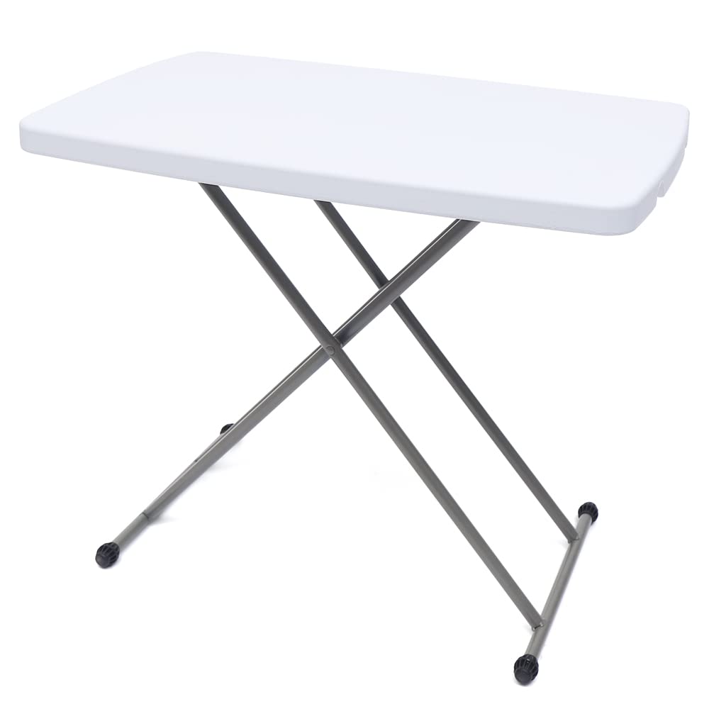 Adjustable Folding TV Tray Table - Portable Laptop Desk with Anti-Skid Feet for Eating, Working & Relaxing - Perfect for Bed, Sofa, Office & Small Spaces - Sturdy & Lightweight Design for Dining, Studying or Watching TV