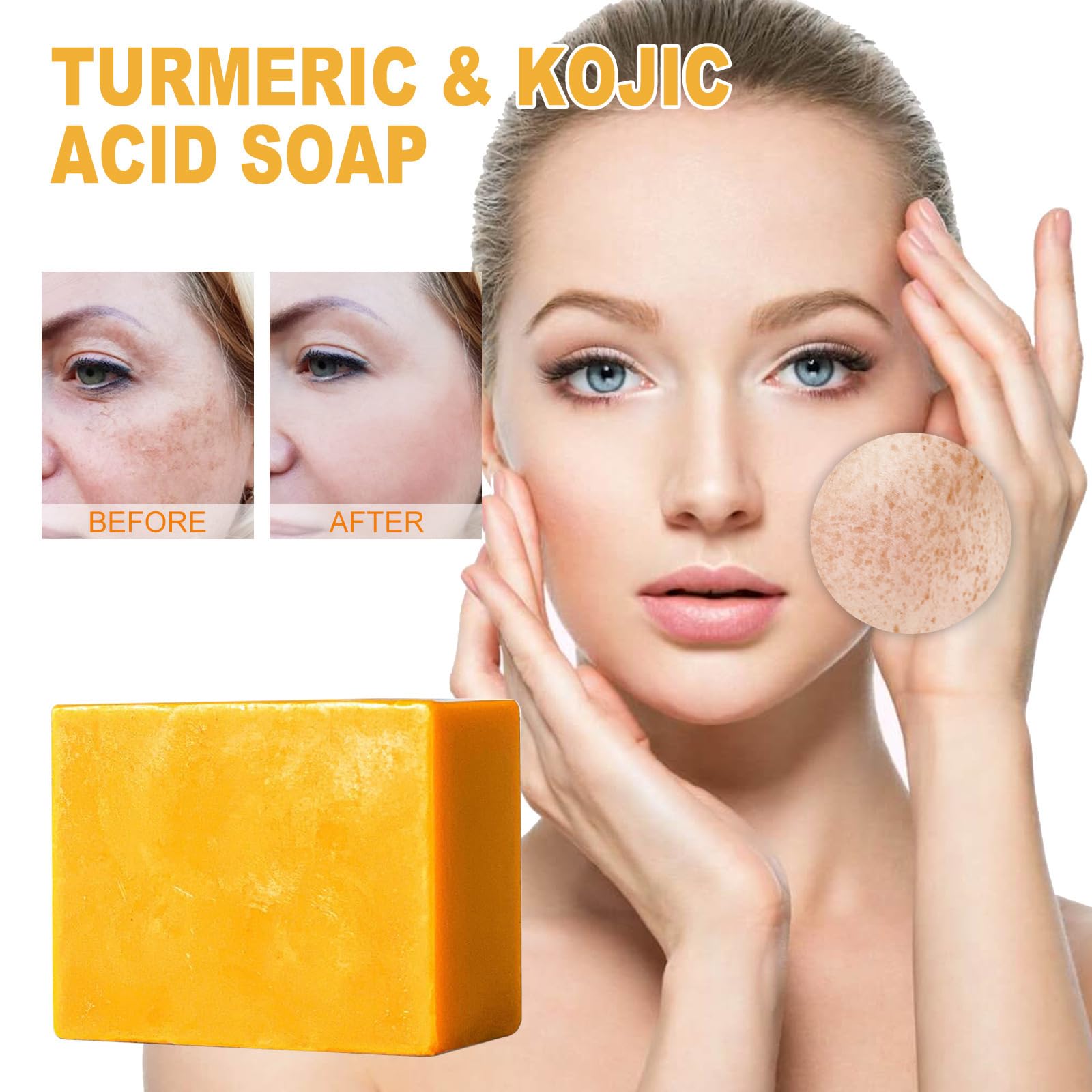 Jibuglow Natural Bar Soap - Moisturizing & Gentle Cleansing for All Skin Types - Perfect for Daily Use, Travel & Gifts (1PCS)