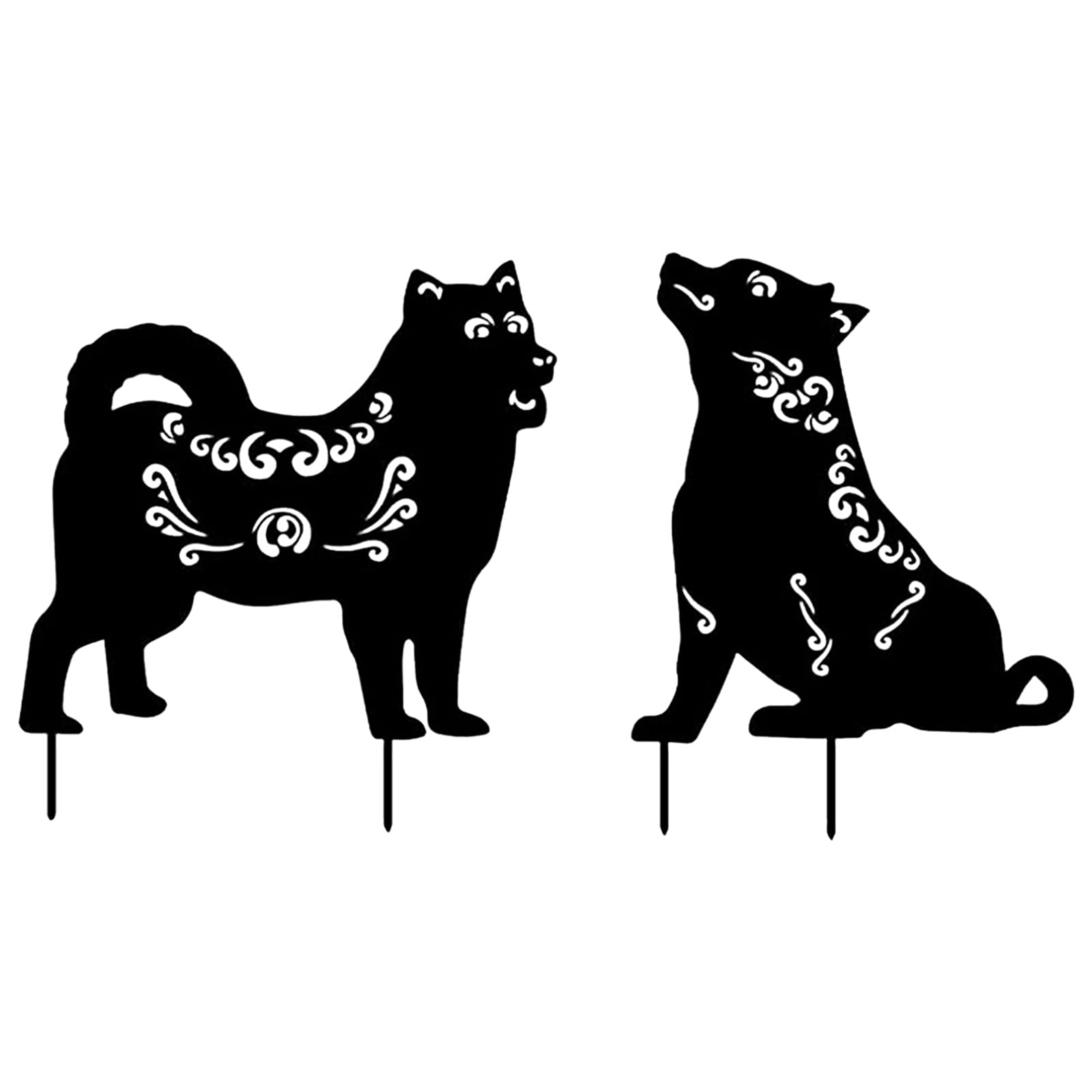 Black Acrylic Cattle Lawn Decor - Realistic Garden Art for Outdoor Yard, Farmhouse, and Christmas Decoration Set | Perfect for Farm Theme, Holiday Displays, and Home Garden Ornaments