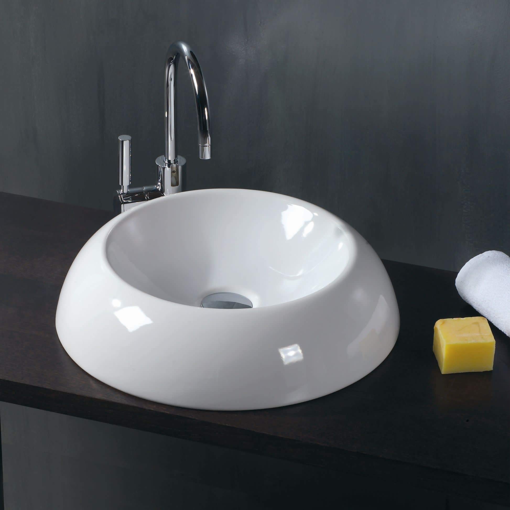 Ceramic Single Hole Bathroom Sink Faucet Mount - Durable & Stylish for Modern Vanities, Perfect for Small Spaces & Powder Rooms