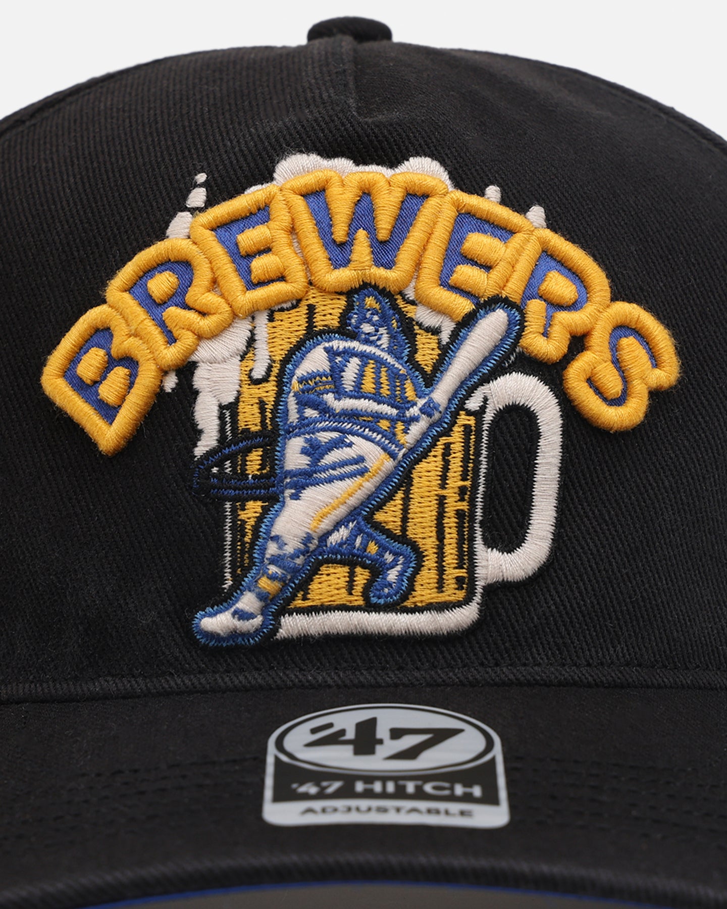 47 Brand Milwaukee Brewers 'MLB Trophy Case' Snapback Hat - Adjustable Black Baseball Cap for Men & Women - Perfect for Games, Casual Wear & Sports Fans