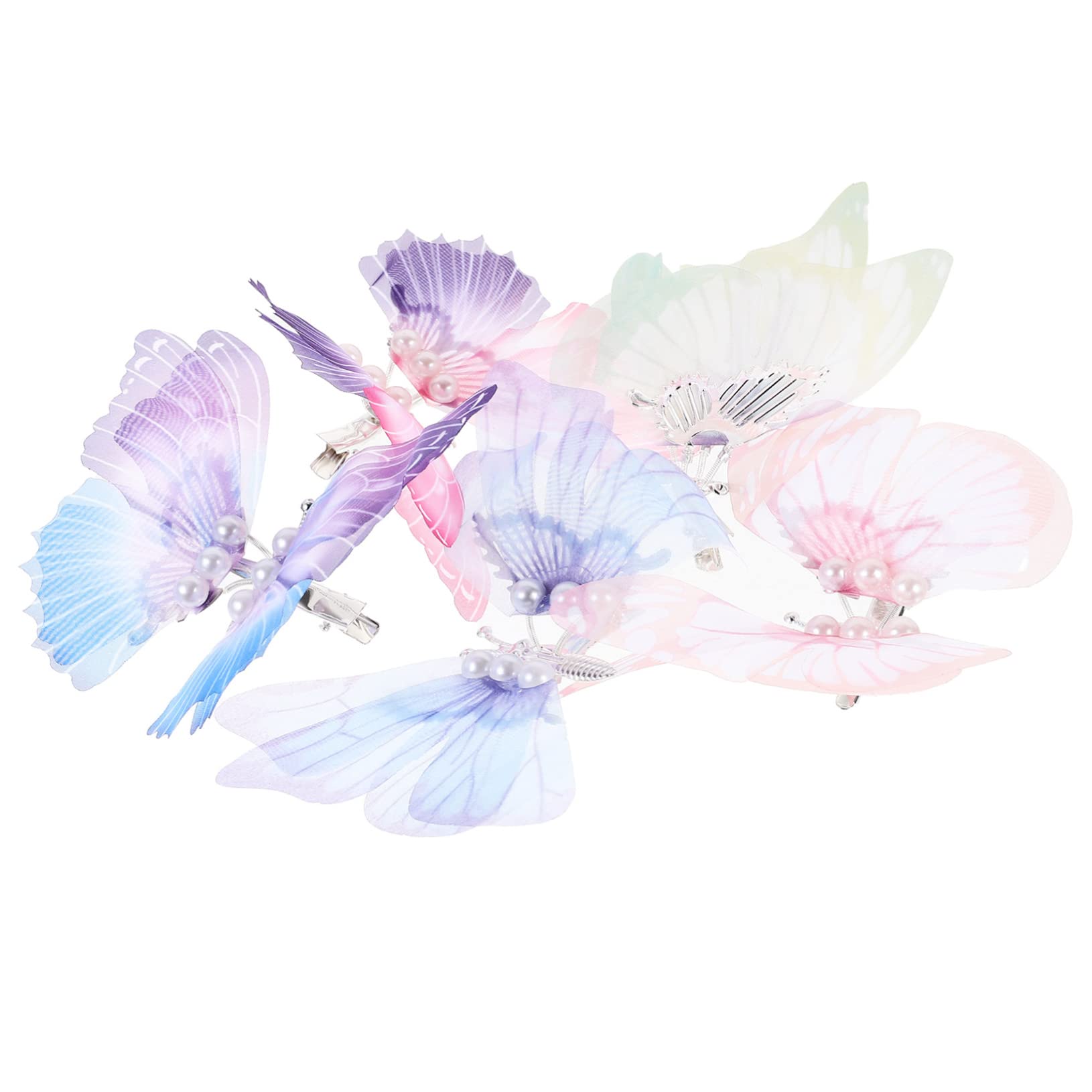 FRCOLOR 4 Sets Butterfly Hair Clips for Girls - Small Fashionable Metal Hairpins (5pcs x 4) - Perfect for School, Parties & Everyday Hairstyles