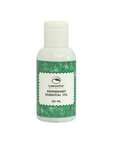 Labonita 100% Pure Peppermint Essential Oil - 50ml (1.69oz) for Aromatherapy, Diffuser, Massage & Stress Relief