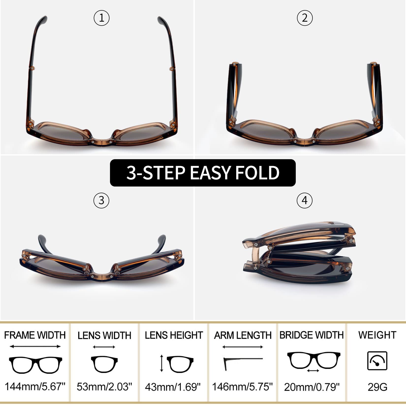 Joopin Square Polarized Sunglasses for Men & Women - UV Protection, Trendy Designer Shades for Outdoor, Driving & Fashion