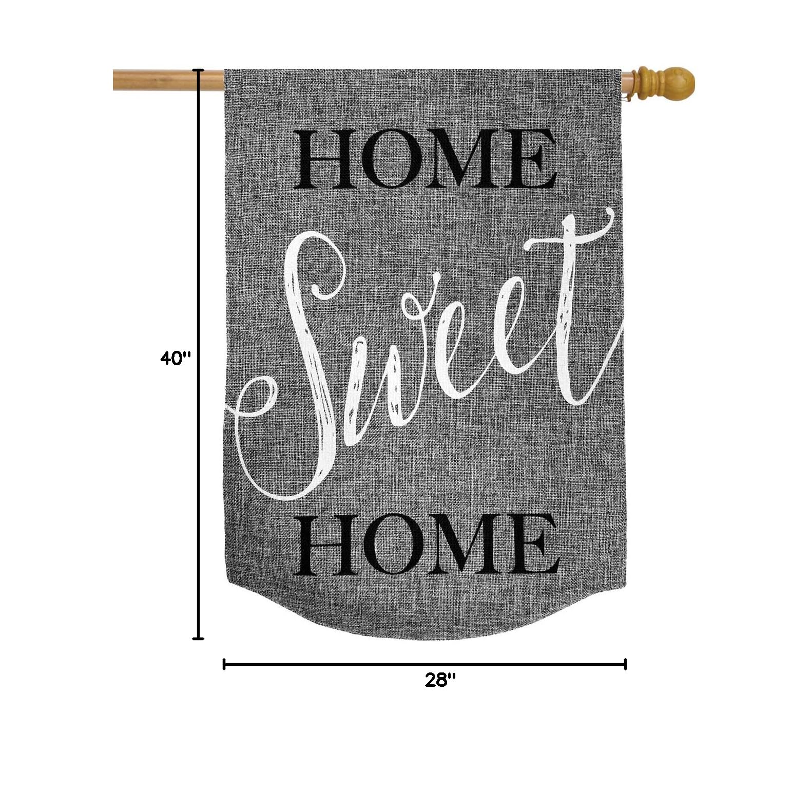 Burlap House Flag 28