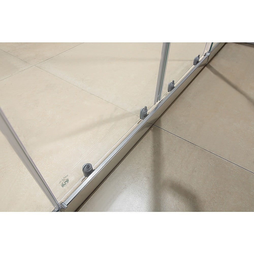 1400mm - 1600mm Sliding Door Safety Glass Shower Screen with Chrome Finish | Della Francesca | Perfect for Modern Bathrooms & Spa-Like Showers