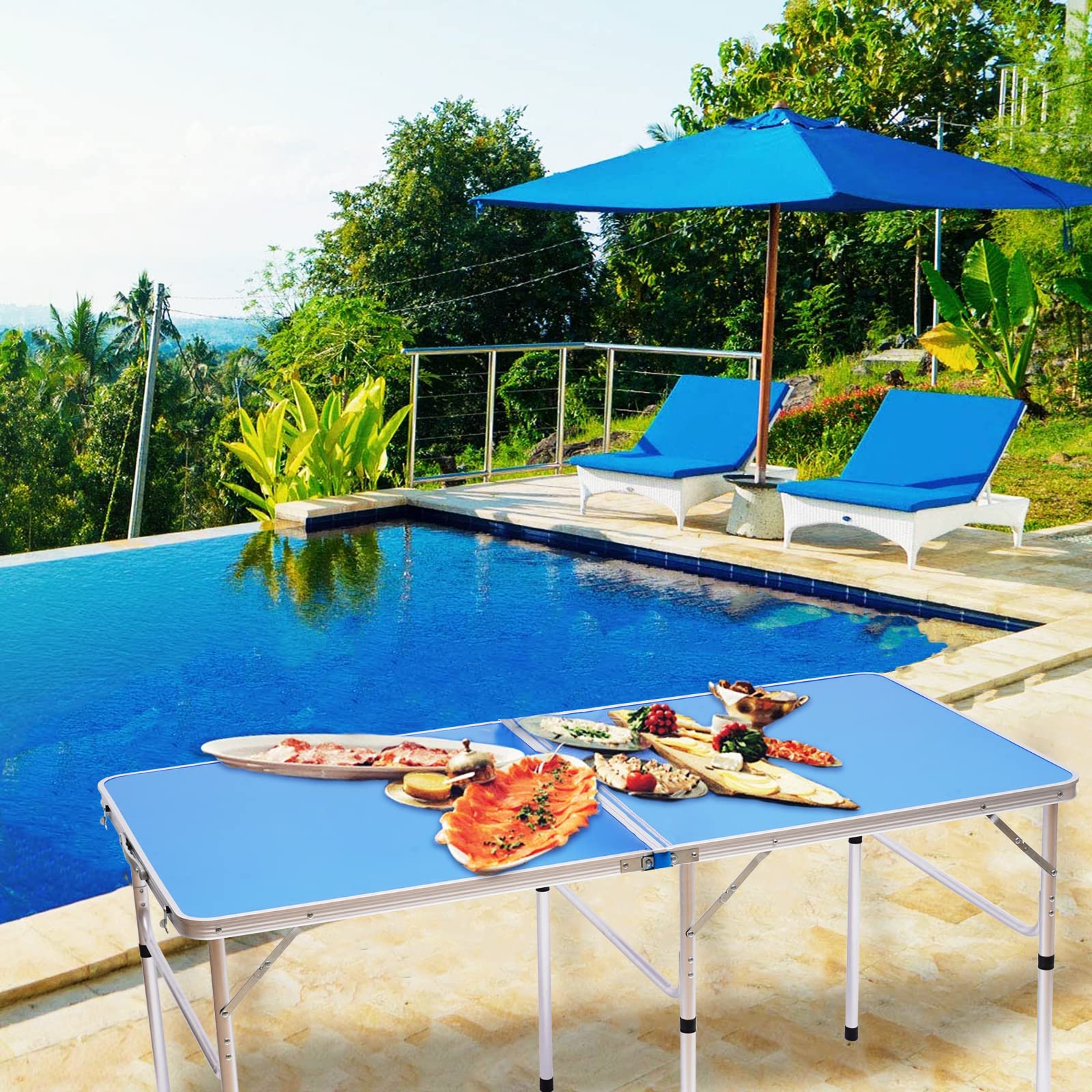 Foldable Ping Pong Table Top - Indoor/Outdoor Table Tennis Set with Rackets, Net & Compact Storage | Perfect for Small Spaces, Apartments, Game Rooms & Backyard Fun