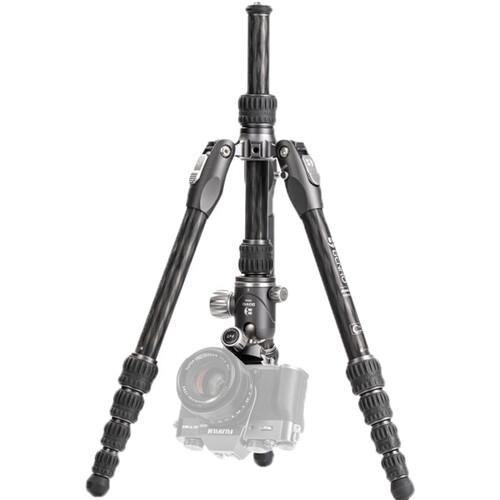 Benro Rhino Carbon Fiber Zero Series Travel Tripod with VX20 Ball Head - Lightweight Compact Tripod for Travel, Hiking & Outdoor Photography (DSLR, Mirrorless Cameras)