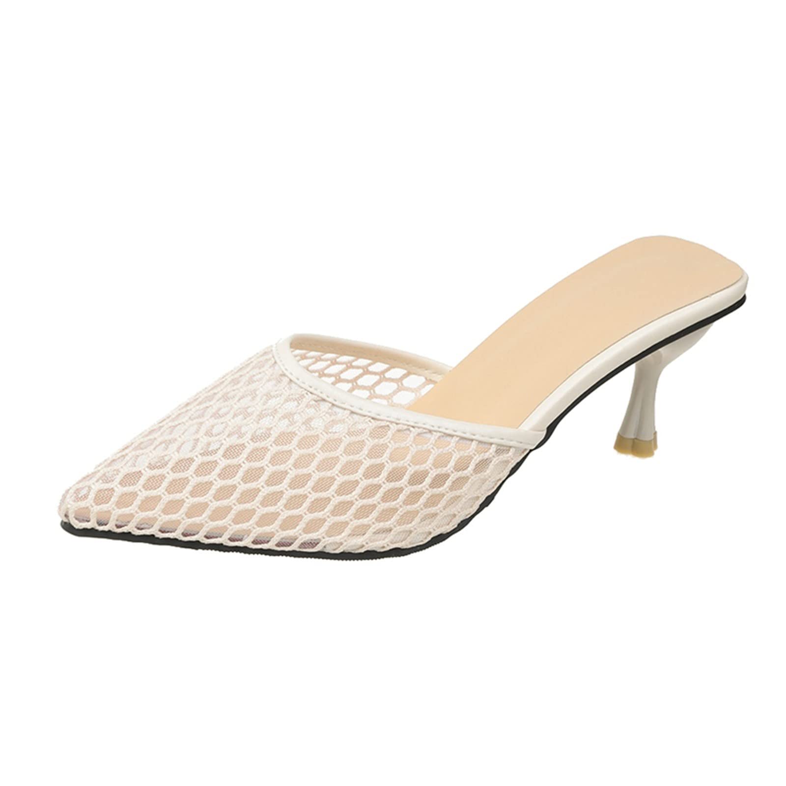 Women's Fashion Hollow Mesh Pointed Toe Sandals - Breathable Summer Casual Shoes for Wide Feet | Perfect for Beach, Vacation & Everyday Wear