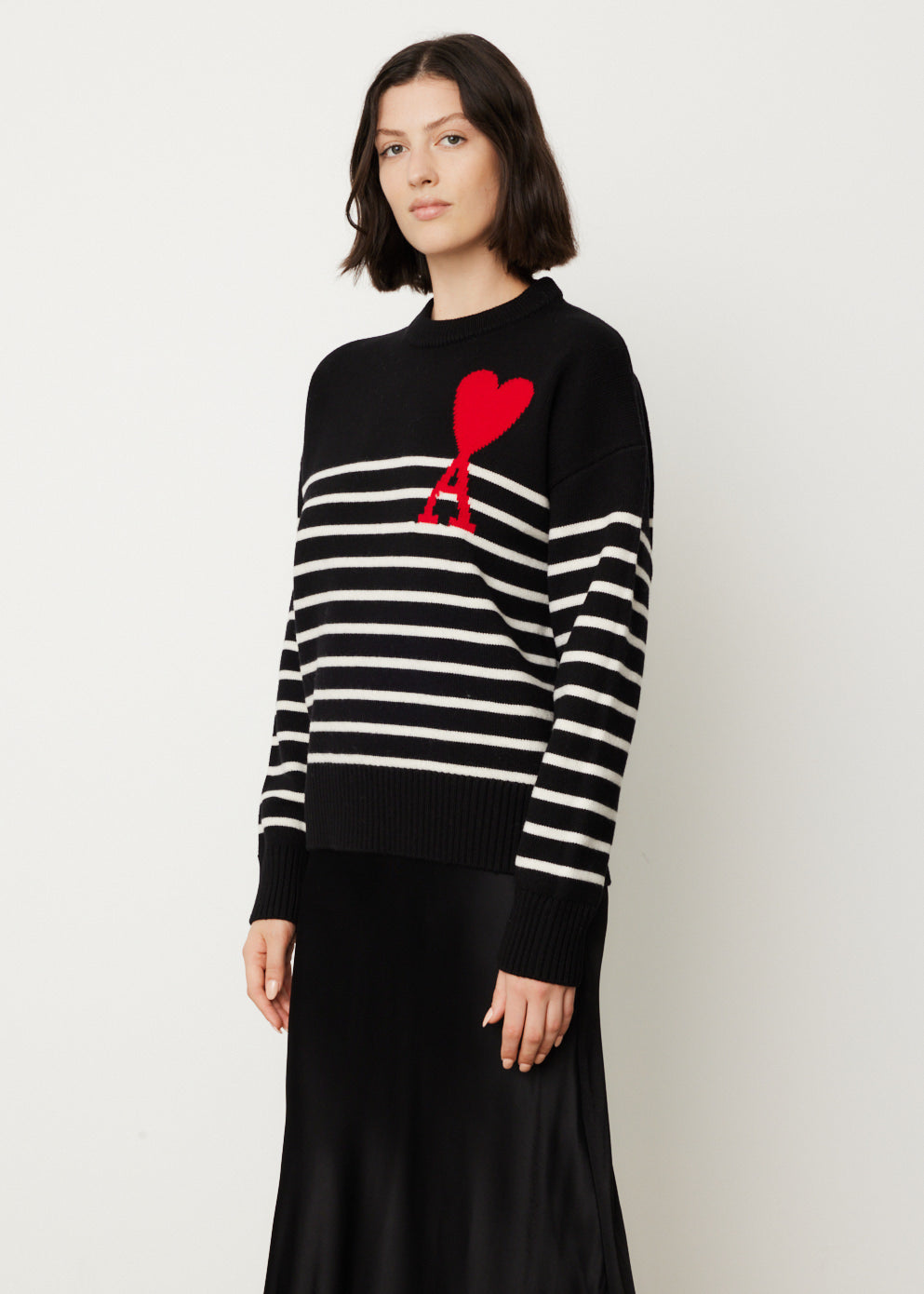 ADC Striped Crewneck Sweater for Women - Soft Cotton Knit Pullover - Casual Fall Winter Fashion - Perfect for Office, Date Night & Weekend Outings